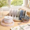 Dingxin Wave-edge floral woven ribbons, rural style, small flower ear-edge ribbon headwear, clothing accessories wholesale details Picture
